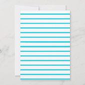 Pool Party 8. Geburtstagsparty Einladungen (Rückseite)