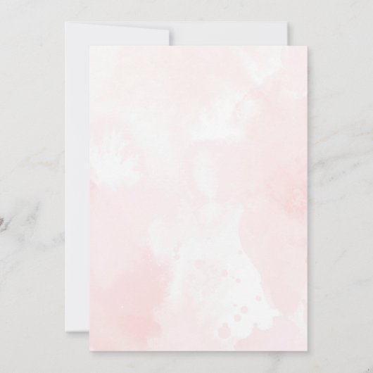 Pool Party Babydusche Rosa Splish Splash Bash Einladung (Rückseite)