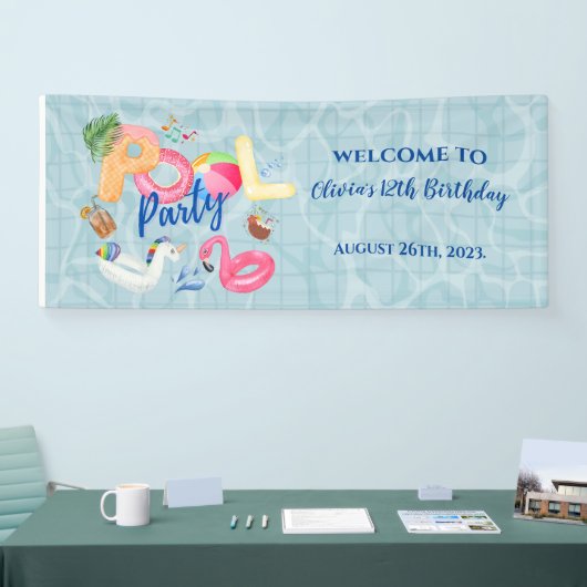 Pool-Party Banner (Messe)
