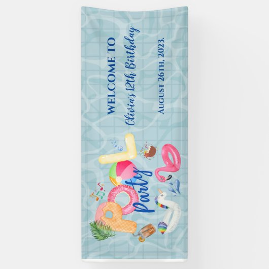 Pool-Party Banner (Vertikal)
