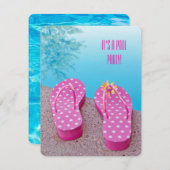 Pool Party Bash Einladung (Vorne/Hinten)