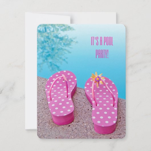 Pool Party Bash Einladung (Vorderseite)