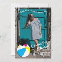 Pool Party Beach Ball Graduation Party