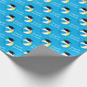 Pool Party Beach Ball Graduation Party Geschenkpapier (Ecke)
