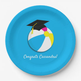 Pool Party Beach Ball Graduation Party Pappteller