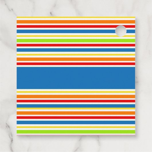 Pool Party Beach Ball Splash Geschenkanhänger (Rückseite)