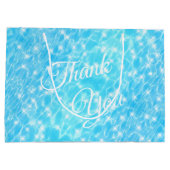 Pool Party Beach Party Sommer Party blaues Wasser Große Geschenktüte (Rückseite)