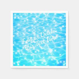 Pool Party Beach Party Sommer Party blaues Wasser Serviette