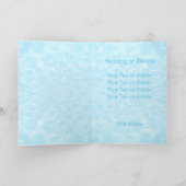 Pool Party Beach Party Sommer Party Wasser Texture Einladung (Innenseite)