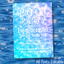 Pool Party Beach Party Sommer Party Wasserreifen