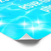 Pool Party Beach Party Sommer Party Wasserreifen Poster (Ecke)