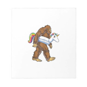 Pool Party Bigfoot Einhorn Schwimmhilfe Lustiger S Notizblock