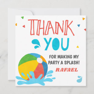 Pool Party Birthday Boy Girl Einladung