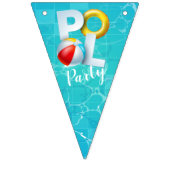 Pool Party Birthday Bunting Banner (Erste Fahne)