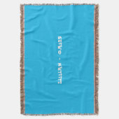 Pool-Party-blaue kundenspezifische Paare Decke (Vorderseite Vertikal)