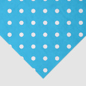 Pool Party Blue Polka Dot Seidenpapier (Ausschnitt)