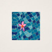 Pool Party Blues rosa Blume schwimmende Pop Farbe (Vorderseite)