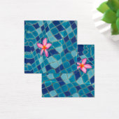 Pool Party Blues rosa Blume schwimmende Pop Farbe (Schreibtisch)