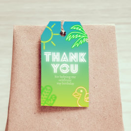 Pool Party Boy Geburtstag Geschenkanhänger