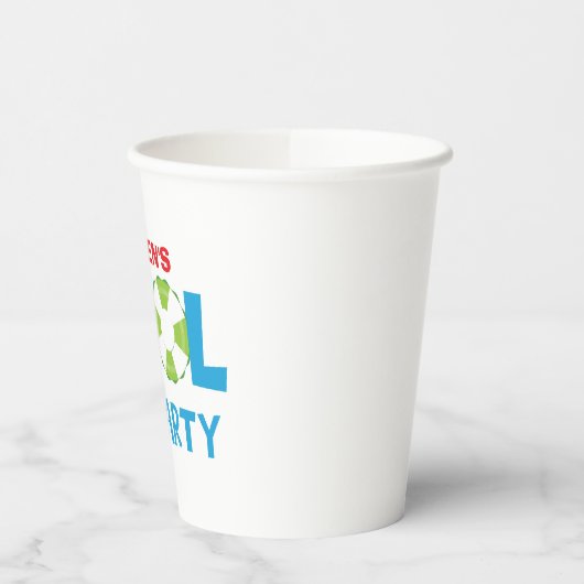 Pool Party Boy Geburtstag Pappbecher (Links)