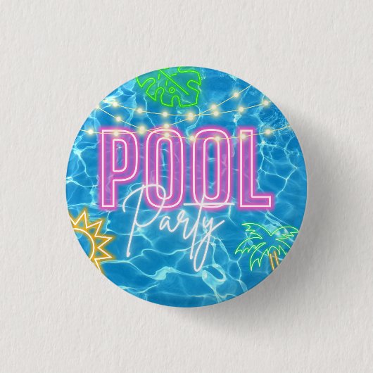 Pool-Party-Button Button (Vorderseite)