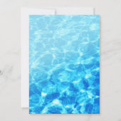Pool Party Cocktail Couple's Dusche Einladung (Rückseite)