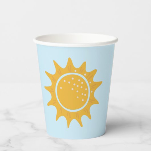 Pool-Party-Cups | Sonnenschein Pappbecher (Rückseite)