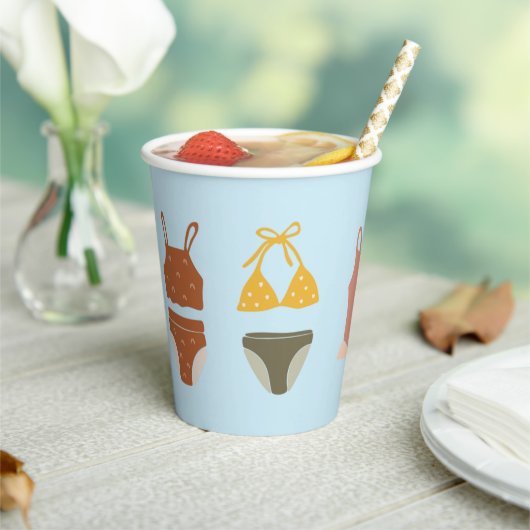 Pool-Party-Cups | Swimsuits Pappbecher (In Situ)