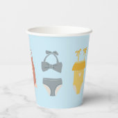 Pool-Party-Cups | Swimsuits Pappbecher (Rückseite)