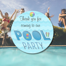 Pool Party Danke Regenbogen-Version