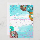 Pool-Party - Donut-Party Ankündigung (Rückseite)