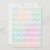 Pool Party Einhorn Einladung (Rückseite)