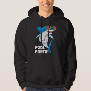 Pool Party Einhorn Float Sommerurlaub Funny Sha Hoodie