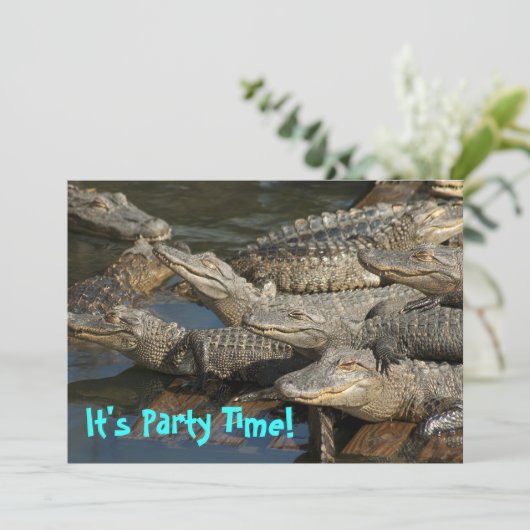 Pool-Party Einladung (Stehend Vorderseite)