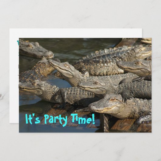 Pool-Party Einladung (Vorne/Hinten)