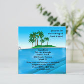 Pool-Party Einladung (Stehend Vorderseite)