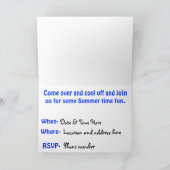 Pool-Party Einladung (Innenseite)