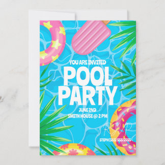 Pool-Party Einladung