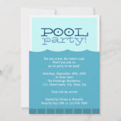 Pool-Party Einladung (Vorderseite)