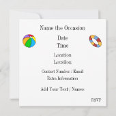 Pool-Party Einladung (Rückseite)