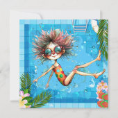 Pool-Party Einladung (Vorderseite)