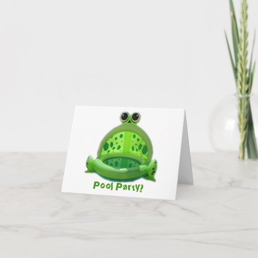 Pool-Party! Einladung (Vorderseite)
