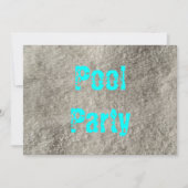 Pool-Party Einladung (Vorderseite)