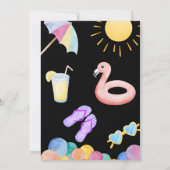 Pool-Party Einladung (Rückseite)