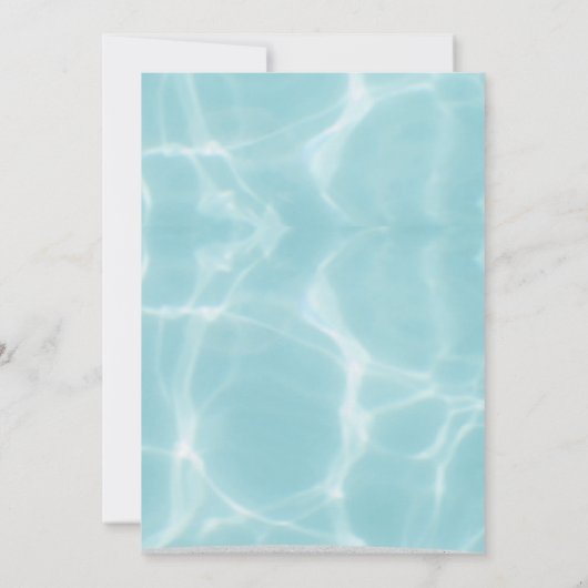 Pool-Party Einladung (Rückseite)