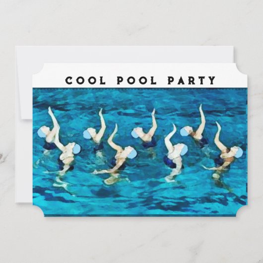 Pool-Party Einladung (Vorderseite)