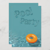Pool-Party Einladung (Vorne/Hinten)