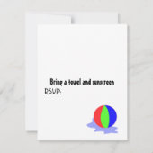 Pool-Party Einladung (Rückseite)