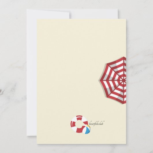 Pool-Party Einladung (Rückseite)