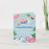 Pool-Party Einladung (Vorderseite)